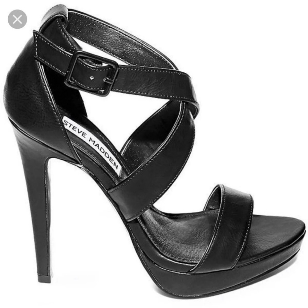 Steve Madden Black High Heel Sandals